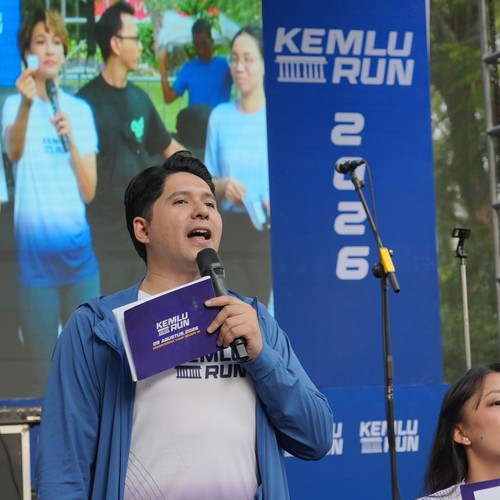 Race photo from KEMLU RUN 2026