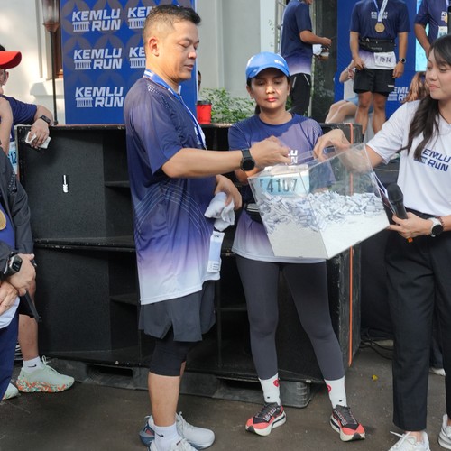 Race photo from KEMLU RUN 2026