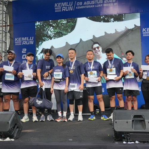 Race photo from KEMLU RUN 2026