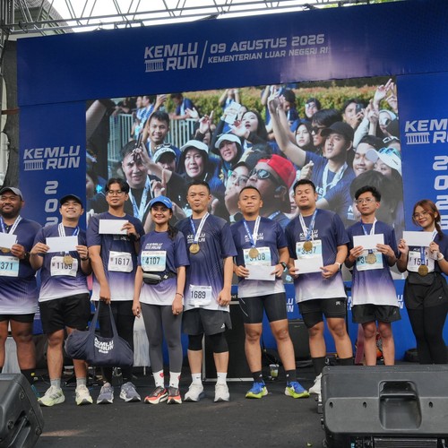 Race photo from KEMLU RUN 2026
