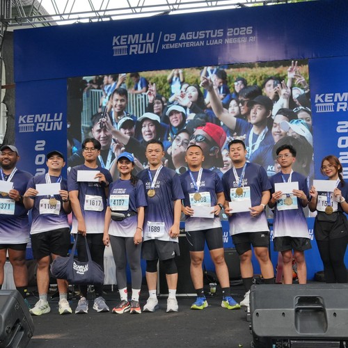Race photo from KEMLU RUN 2026