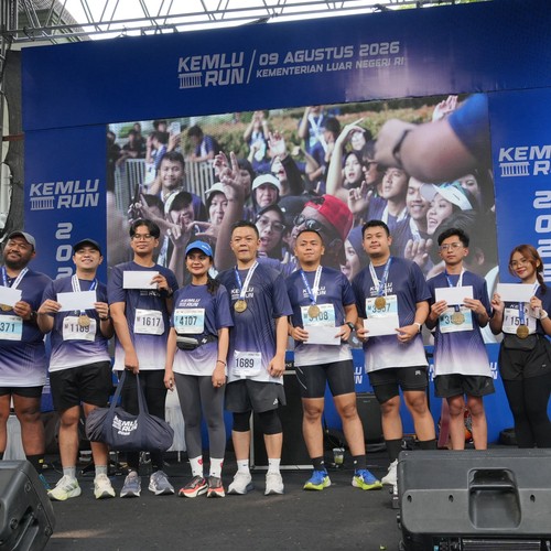 Race photo from KEMLU RUN 2026