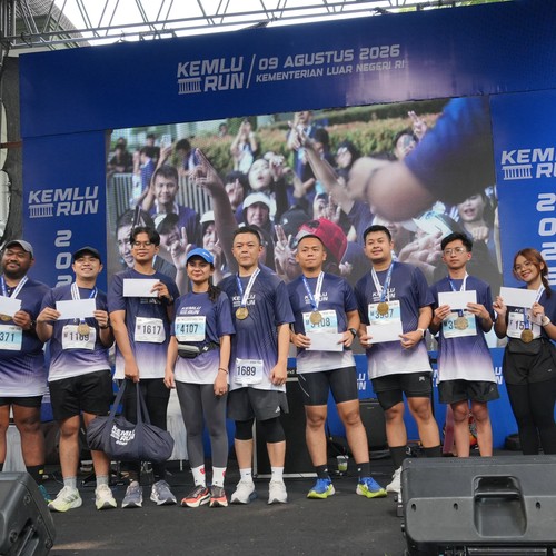 Race photo from KEMLU RUN 2026