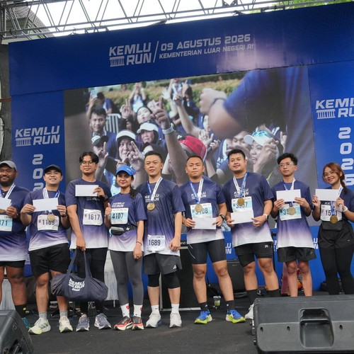 Race photo from KEMLU RUN 2026