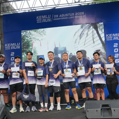 Race photo from KEMLU RUN 2026
