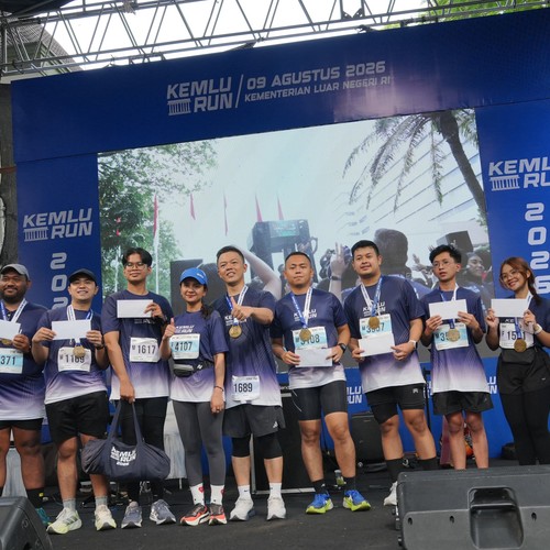 Race photo from KEMLU RUN 2026