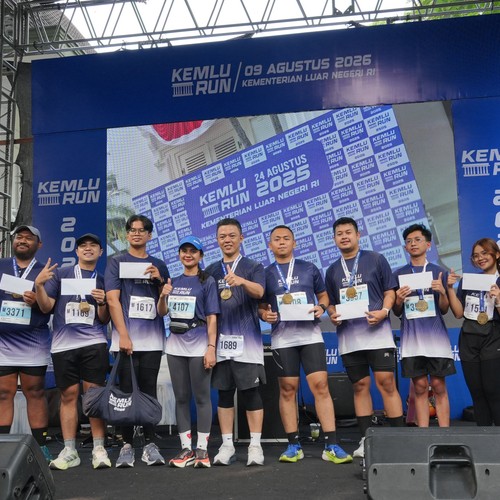 Race photo from KEMLU RUN 2026