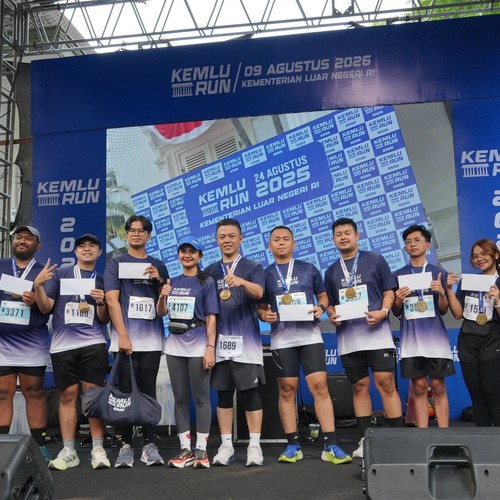 Race photo from KEMLU RUN 2026