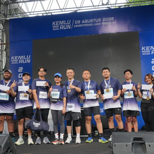 Race photo from KEMLU RUN 2026