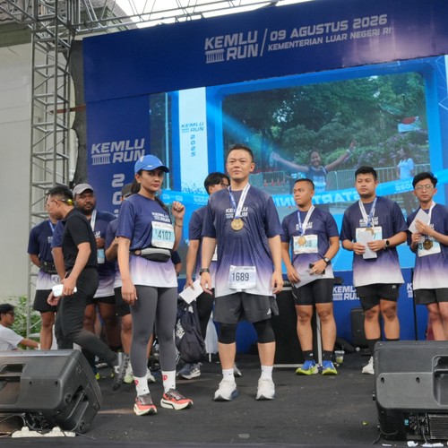 Race photo from KEMLU RUN 2026