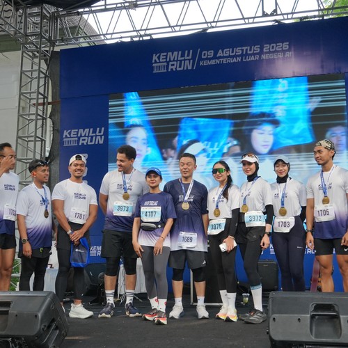 Race photo from KEMLU RUN 2026