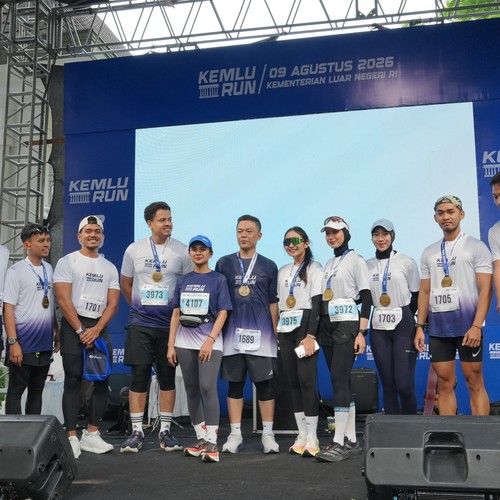 Race photo from KEMLU RUN 2026