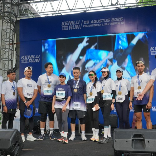Race photo from KEMLU RUN 2026