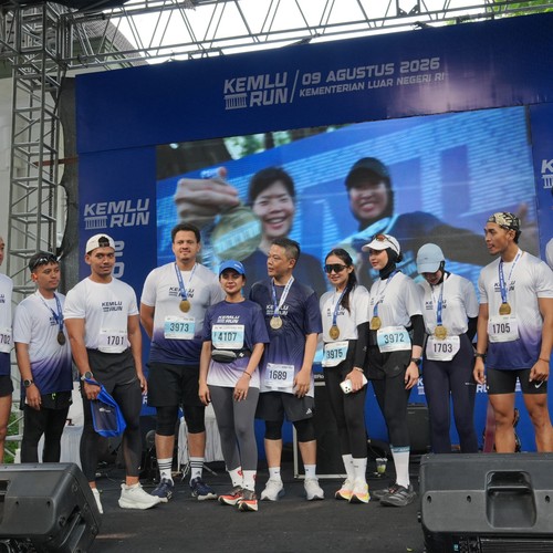 Race photo from KEMLU RUN 2026