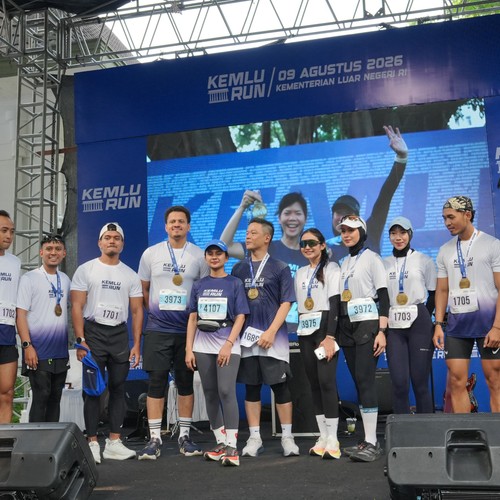 Race photo from KEMLU RUN 2026