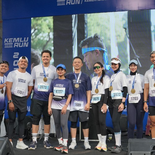 Race photo from KEMLU RUN 2026
