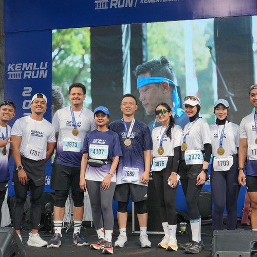Race photo from KEMLU RUN 2026