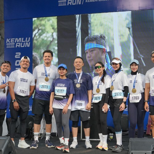 Race photo from KEMLU RUN 2026