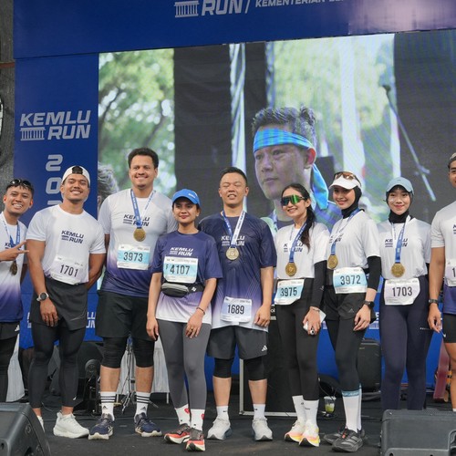 Race photo from KEMLU RUN 2026