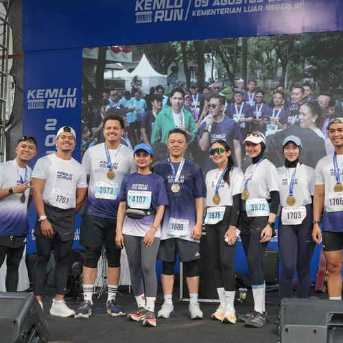 Race photo from KEMLU RUN 2026