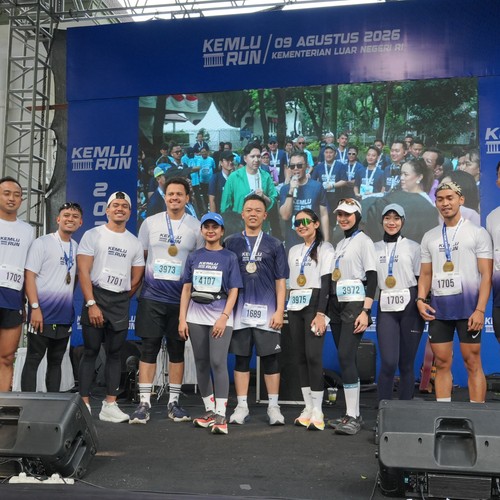 Race photo from KEMLU RUN 2026