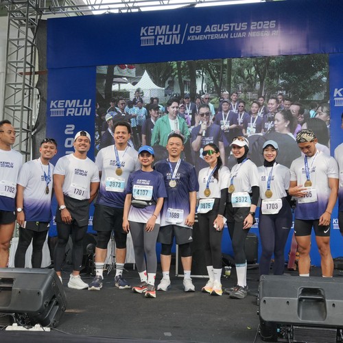 Race photo from KEMLU RUN 2026
