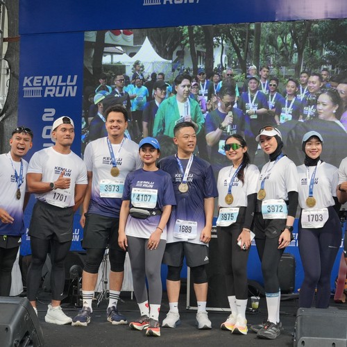 Race photo from KEMLU RUN 2026