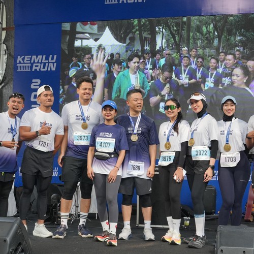 Race photo from KEMLU RUN 2026