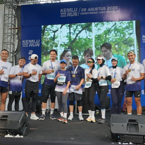 Race photo from KEMLU RUN 2026