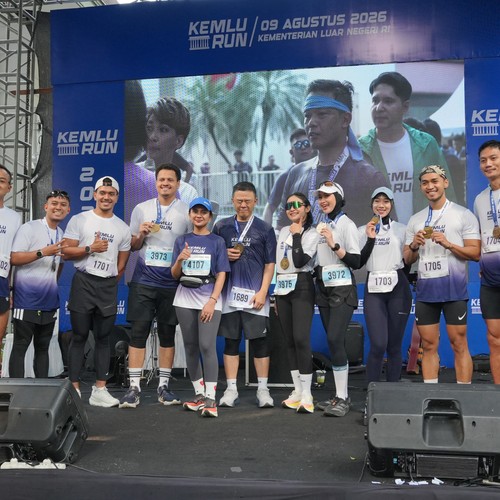 Race photo from KEMLU RUN 2026