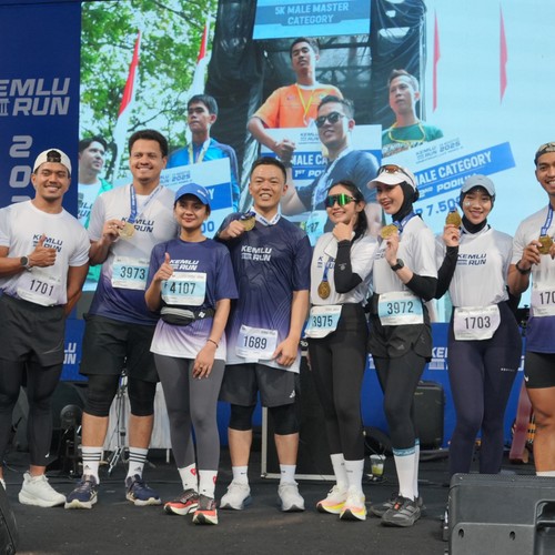 Race photo from KEMLU RUN 2026