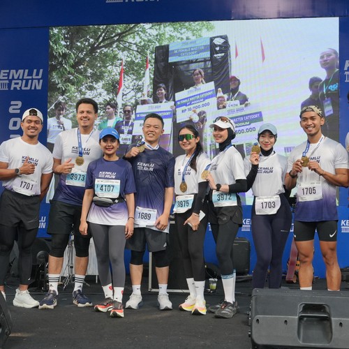 Race photo from KEMLU RUN 2026