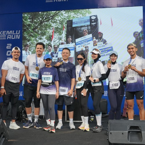 Race photo from KEMLU RUN 2026
