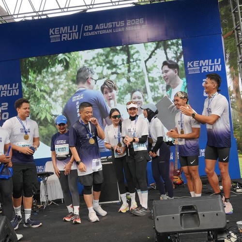 Race photo from KEMLU RUN 2026