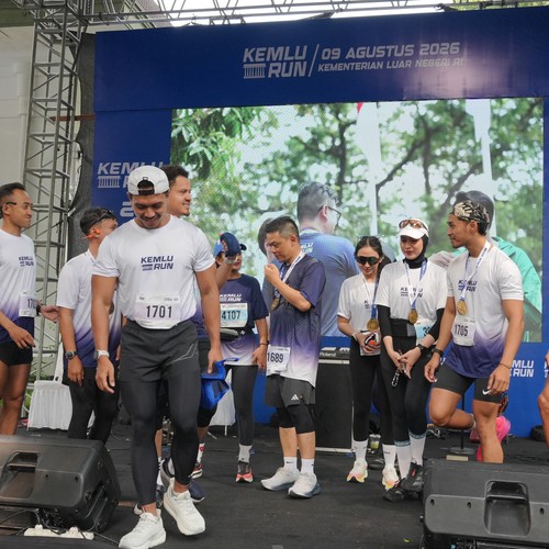 Race photo from KEMLU RUN 2026
