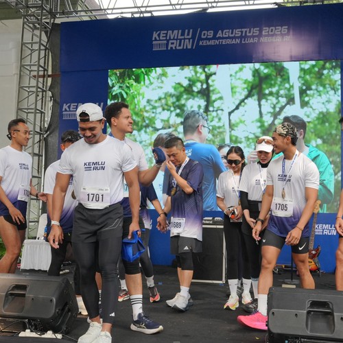 Race photo from KEMLU RUN 2026