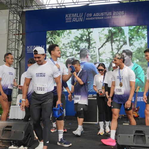 Race photo from KEMLU RUN 2026