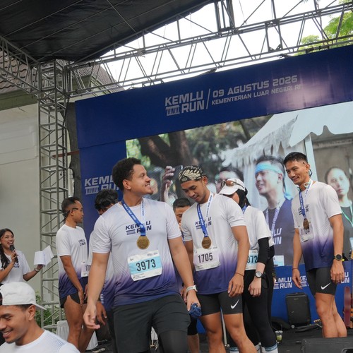 Race photo from KEMLU RUN 2026