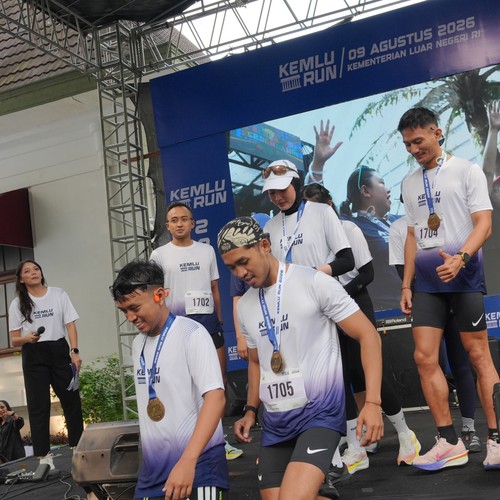 Race photo from KEMLU RUN 2026