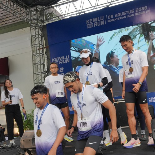 Race photo from KEMLU RUN 2026