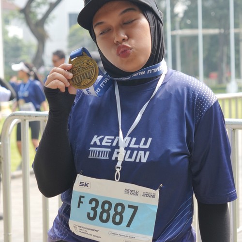 Race photo from KEMLU RUN 2026