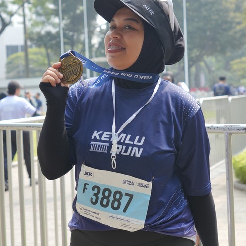Race photo from KEMLU RUN 2026