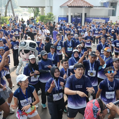 Race photo from KEMLU RUN 2026