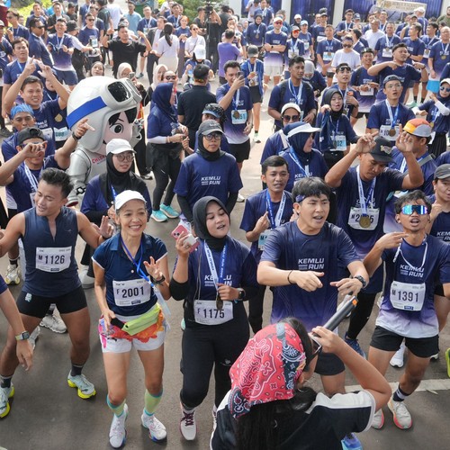 Race photo from KEMLU RUN 2026