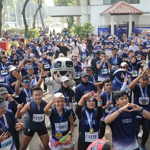 Race photo from KEMLU RUN 2026