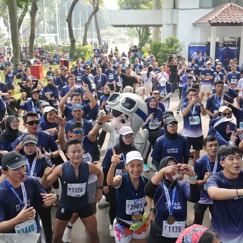 Race photo from KEMLU RUN 2026
