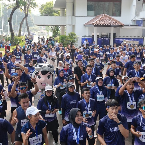 Race photo from KEMLU RUN 2026