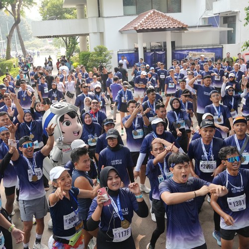 Race photo from KEMLU RUN 2026