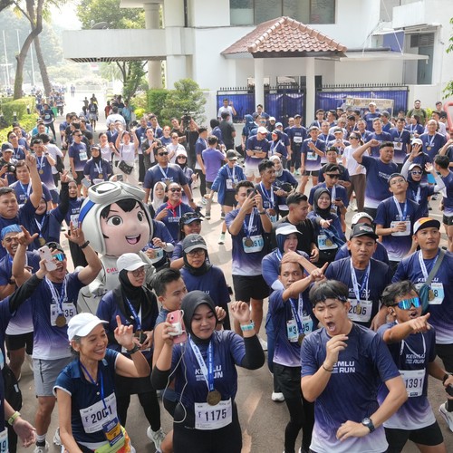 Race photo from KEMLU RUN 2026