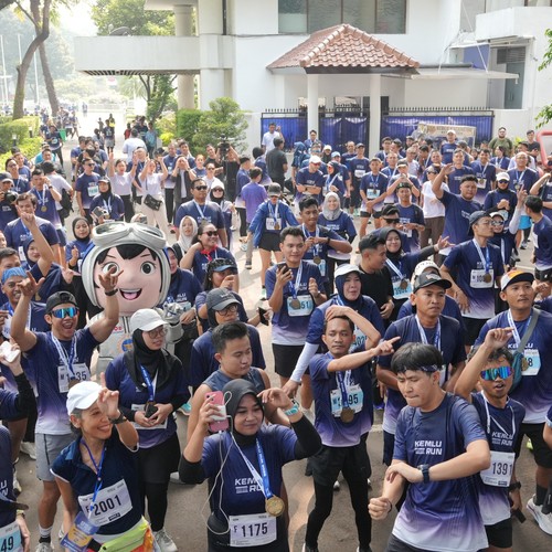 Race photo from KEMLU RUN 2026